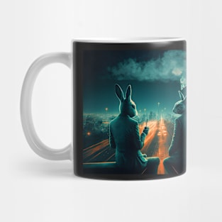 Rabbits smoking Mug